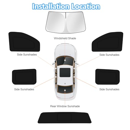 Car Window Shades for Chevrolet Silverado 1500 2014 (FOR | Silverado 2014-2019 (6pcs))