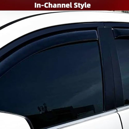 4PCS in Channel Window Rain Guards Fit for Nissan Altima 2019 (For 2019-2026 Altima)