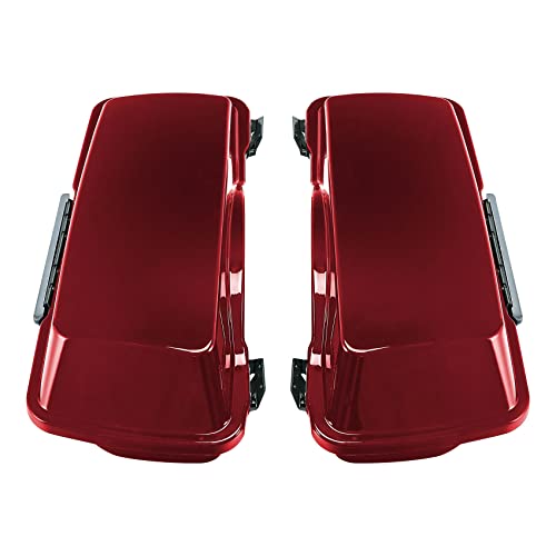 Red Hard Saddlebags Fit for Harley Touring Electra Glide Street Glide Road Glide Road King 1994 (Red 1# / For 1994-2013)