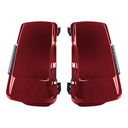 Red Hard Saddlebags Fit for Harley Touring Electra Glide Street Glide Road Glide Road King 1994 (Red 1# / For 1994-2013)