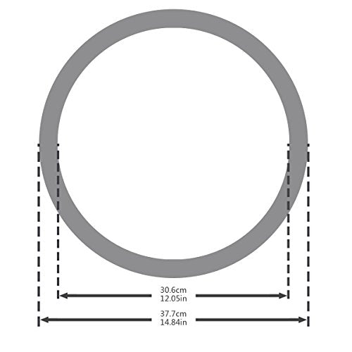 Classical Leather Automotive Universal Steering Wheel Covers (Pure Beige)