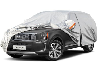 6 Layers Waterproof SUV Car Cover for Kia Telluride 2016 (LM-Silver / 55. Custom Fit Kia Telluride)