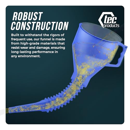 FlexAll Long Flexible Oil Change Funnel (Blue / Small)
