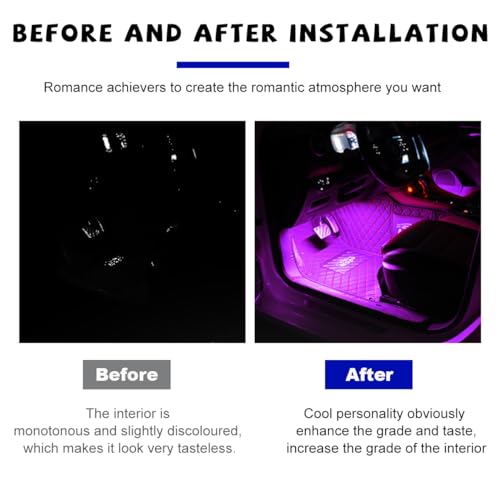 Car LED Strip Light (Cigarette Lighter / Pink Purple)