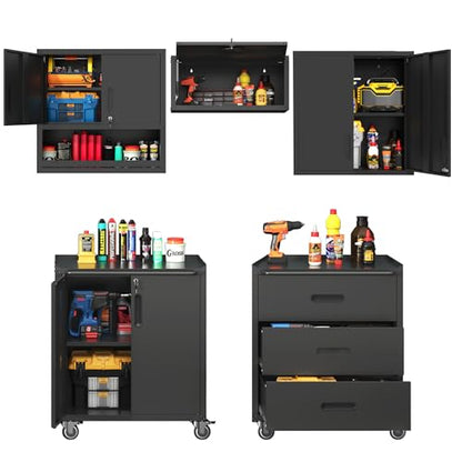 Garage Storage Cabinet System (Black)