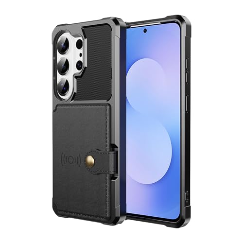 For Samsung Galaxy S26 Ultra Card Holder Case (Black / Galaxy S26 Ultra)