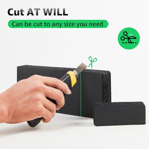 Garage Wall Protector Bumper Guards (6 Pack 11.8"x3.9"x1.2" / Black)