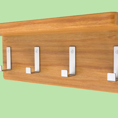 Hooks for Hanging Stainless Steel Heavy Duty Coat Hook Wall Hooks Robe Hanger Hooks Hanging Hat Key Holder for Towel (2.5x1.3 / Square)