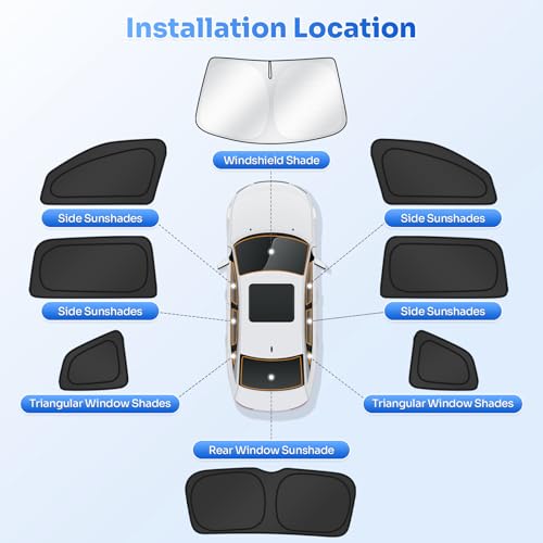 Window Shades for 2018 (Volkswagen Atlas 2018-Present)