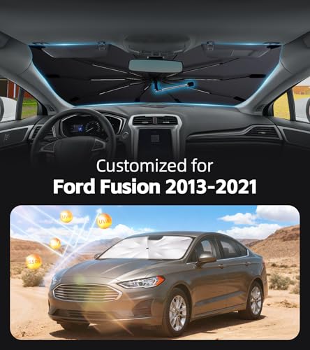 Windshield Sun Shade for Ford Fusion 2013 (Fit for Ford Fusion 2013-2021)