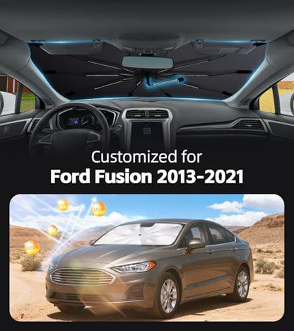 Windshield Sun Shade for Ford Fusion 2013 (Fit for Ford Fusion 2013-2021)