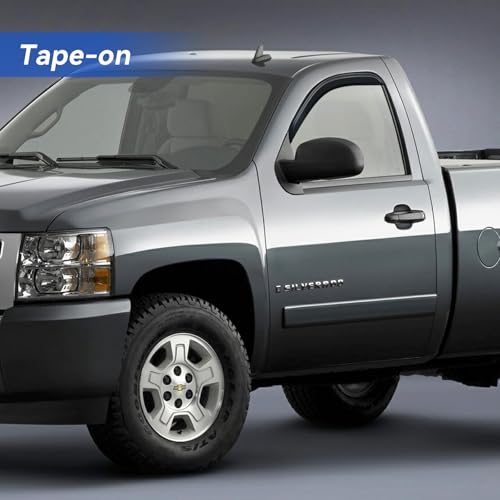 Window Visors Rain Guards for 2007 (2007-2013 Silverado/Sierra 1500 Regular Cab)