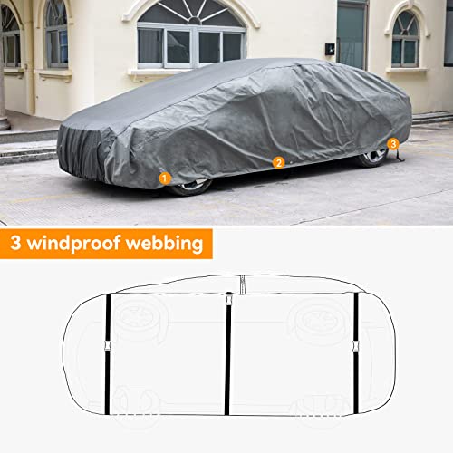 Waterproof Sedan Car Cover (Fit Sedan Up to 185")