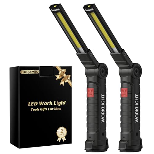 2 Pack Rechargeable Work Light (2 Pack / Black)