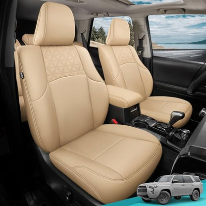 Seat Covers for Toyota 4Runner 2011 (2011-2024 3-ROW,7 seats MODEL ONLY / BEIGE)