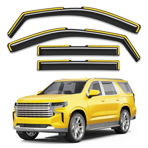 Window Rain Guards for Chevy Tahoe (2021-2026 Chevy Tahoe/Cadillac Escalade/GMC Yukon)