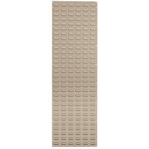 30118 Louvered Steel Wall Mount Panel Garage Organizer for Hanging AkroBin Storage Bins (Beige / 18-Inch W x 61-Inch H)