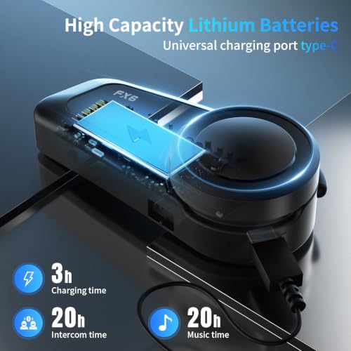 FX6 Motorcycle Bluetooth Headset (FX6 1PC)
