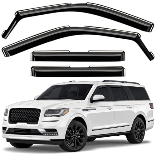 Window Deflectors Smoke Tinted in (For Navigator 18-24)