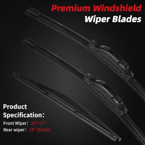 Windshield Wiper Blades Replacement for Subaru Forester 2012 (26"+17"+14")