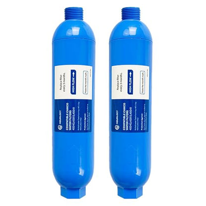 2 Pack RV Inline Water Filter (2 Pack (without Protector))