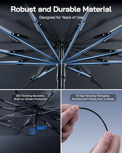 Windshield Sun Shade Umbrella for Chevrolet Silverado (2019-2025 Silverado /Sierra 1500)