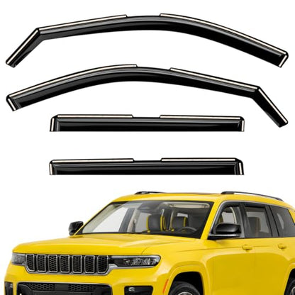 Extra Durable Window Deflectors in (For Jeep Grand Cherokee L 21-26)