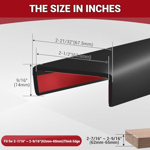 Rubber Edge Trim (Fit 2-1/2" - L20' / Black)