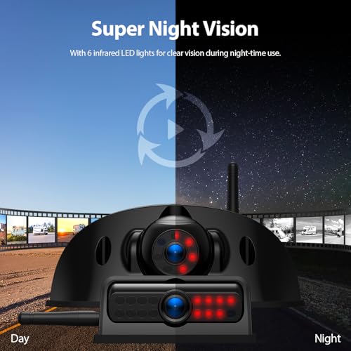 4 Camera Wireless RV Backup Camera System for Furrion Pre (10.1"-4 Cam)