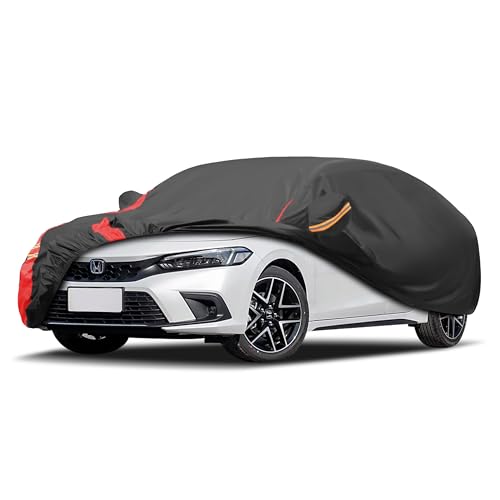 Car Cover Waterproof All Weather for Automobiles.Fit Sedan Up 186 (A4 Fit Sedan Length 186-193 inch / 1 Sedan Car Cover)