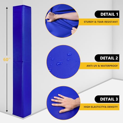 Wall Corner Guards & Edge Protector (5FT TALL 6in SIDES / Blue)