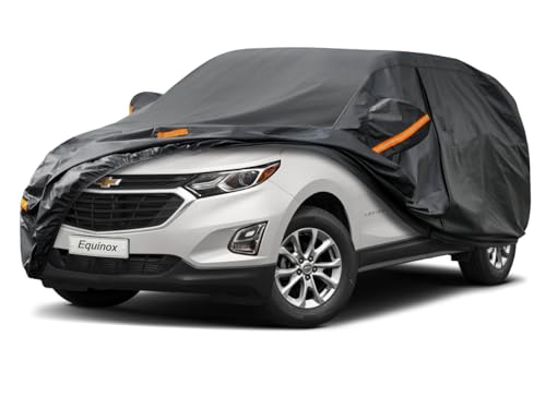 7 Layers Waterproof SUV Car Cover for Chevrolet Equinox 2005 (PE-Black / Custom Fit Chevrolet Equinox)