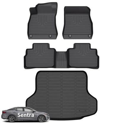 Floor Mats&Cargo Liner for Nissan Sentra S (BLACK)