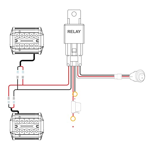LED Light Bar 2PCS 60W 4Inch Triple Row Spot Flood Combo Lights w (White 2PCS with Red Shell and Wiring Kit / Led Pods)