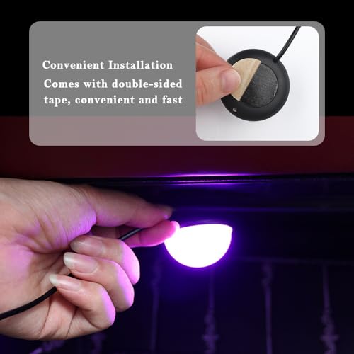 4-in-1 Car LED Lights Interior with USB Port,Ambient Neon Car Door Lights Kit for CCar Decor,Party,Music,Gift,Universal CCar Pedal Light Interior Accessories for Wonmen & Men (Ice Blue) (Ice Blue)