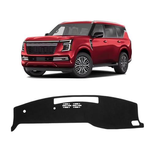 Black Dash Cover Compatible with Nissan Armada 2025 2026 Dashboard Cover Accessories for Armada Non (Armada 25-26(black))