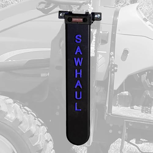 GearHaul SawHaul Fixed Universal Tractor Chainsaw Carrier (Fixed - Tractors / 28 Inch Scabbard / Blue)