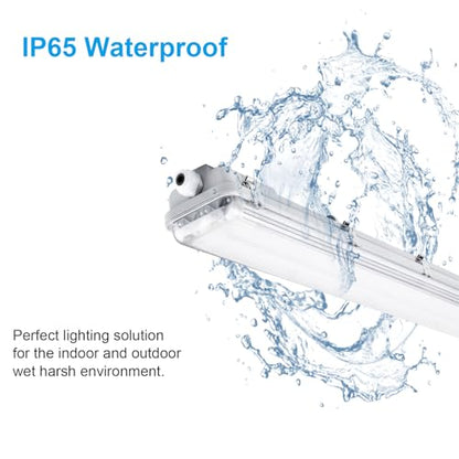 4FT Vapor Tight LED Light Fixture 4200LM 48W (8 Pack)