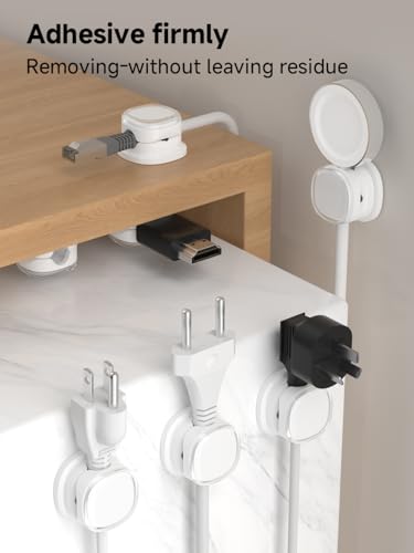 Magnetic Cable Clips (9-PCS White)