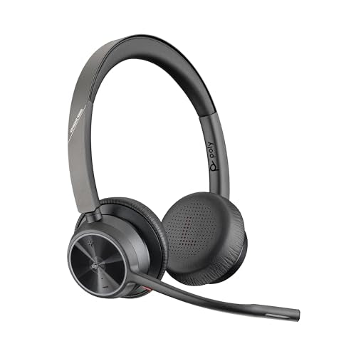 Poly Voyager 4320 UC Wireless Headset & Charge Stand (Headset + Charge Stand, Teams Version)