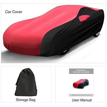 Waterproof Car Cover Custom for Chevy Corvette 1996 (Red Black / Corvette C5)