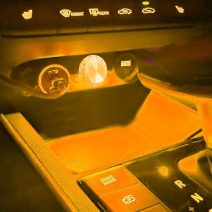 4PCS USB LED Car Interior Atmosphere Lamp (Yellow)