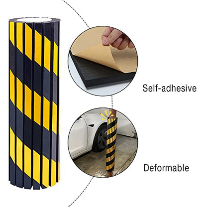Garage Wall Protector Foam Wall Bumper Column Guard for Parking Lot 4 Pack (Yellow / 4 pack)