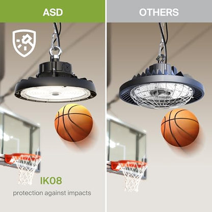 150W LED High Bay UFO Lighting (Black)