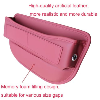 Seat Gap Organizer Car Seat Console Organizer Front Seat Side Storage Bag Center Console Side Pocket Car Seat Crevice Storage Seat Gap Filler Between Seat Storage Pouch（Red） (red)