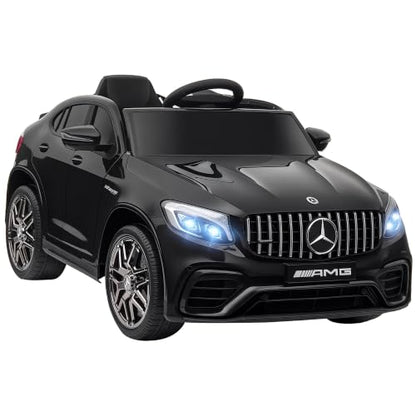 12V Toddler Ride On Car Mercedes Benz AMG GLC63S Coupe 2 Speed Black (Black)