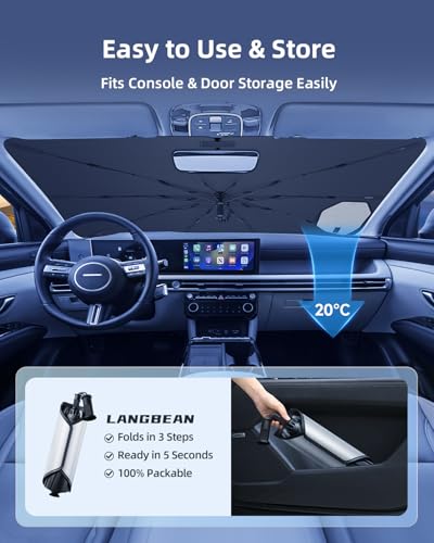 Windshield Sun Shade Umbrella for Hyundai Tucson 2026 2025 (for Hyundai Tucson 2022+)