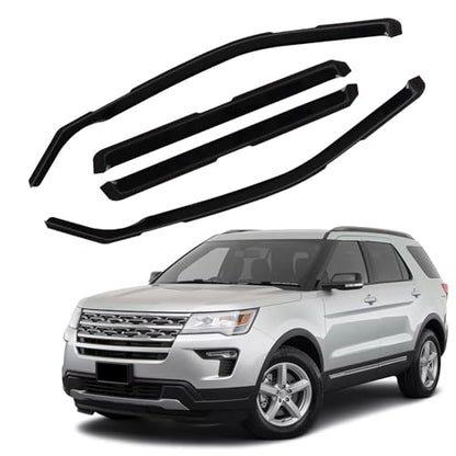 in Channel Window Visors Rain Guards Fit for Ford Explorer 2011 (Fit for 2011-2019 Explorer in Channel)