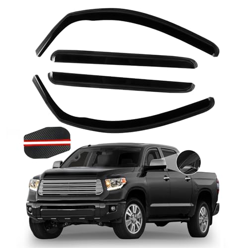 in Channel Window Rain Guards for Toyota Tundra Crew Max 2007 (For 2007-2021 Tundra Crew Max)