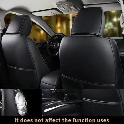 Custom Fit Seat Covers for Mazda 3 2014 2015 2016 2017 2018 (Black / 2014-2018 Mazda 3 Full Set)